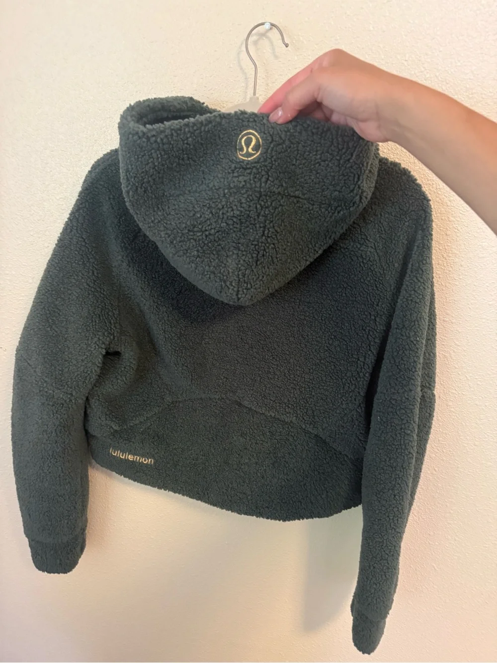 Lululemon Cozy Sherpa Half-Zip Hoodie - Forest Green Scuba